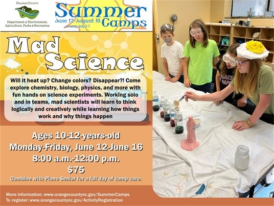 Mad Science - ages 10-12-years-old