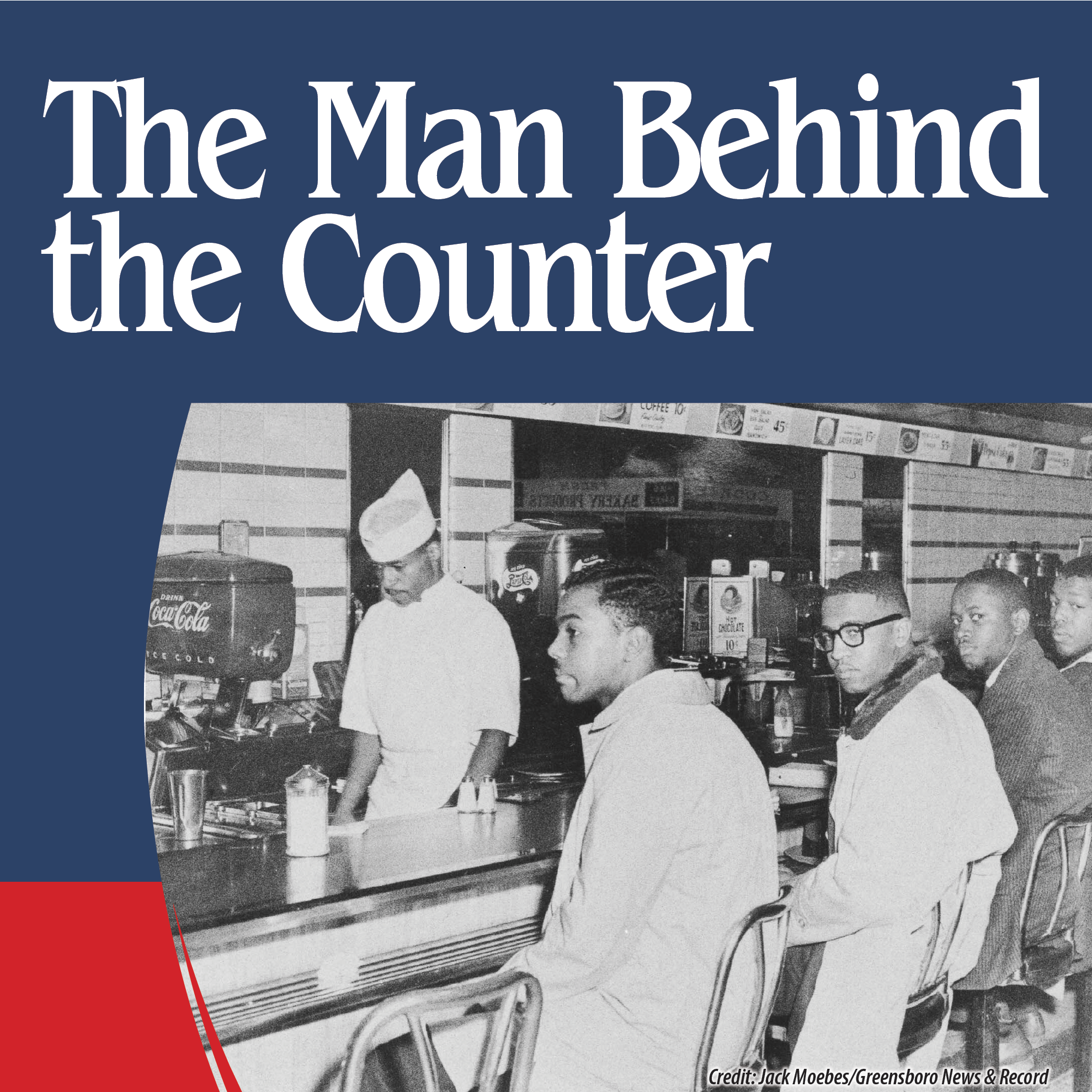man behind the counter graphic