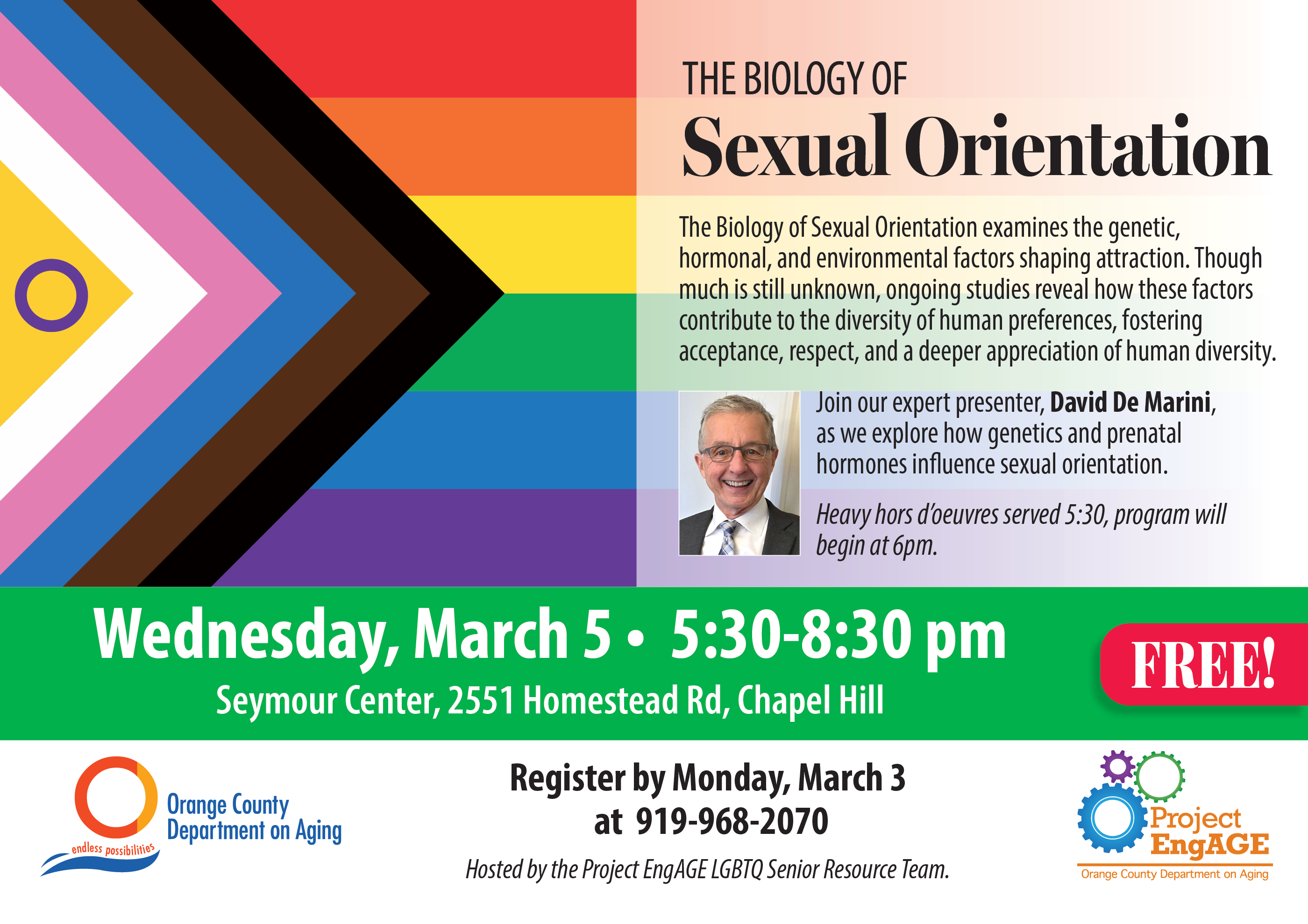 Flyer for The Biology of Sexual Orientation