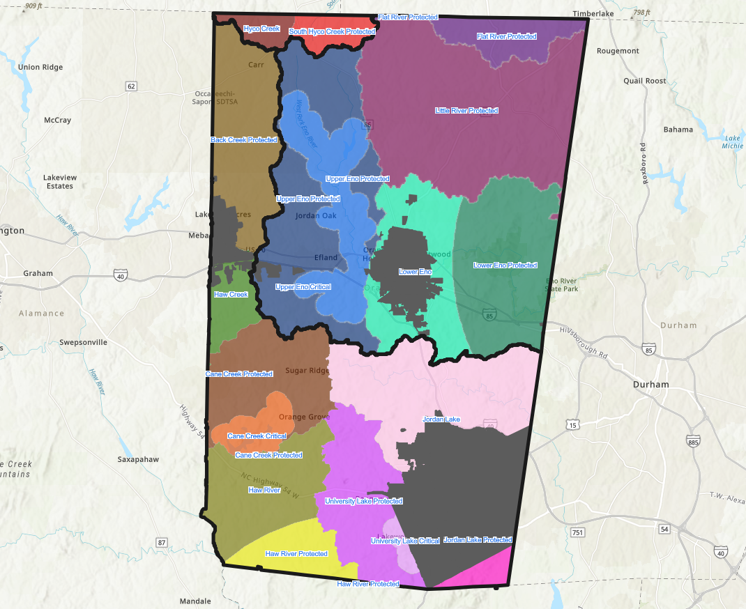 Water Supply Watershed Map