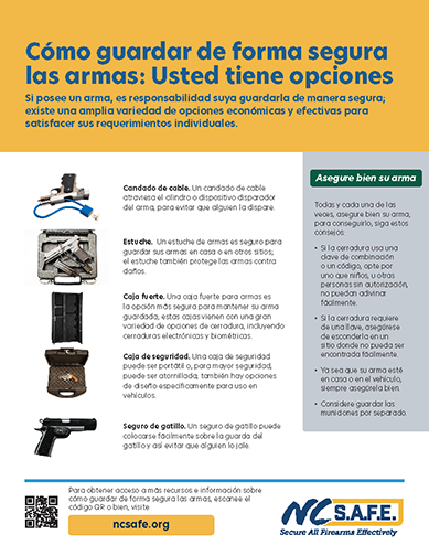 Safe Firearm Storage Options Spanish