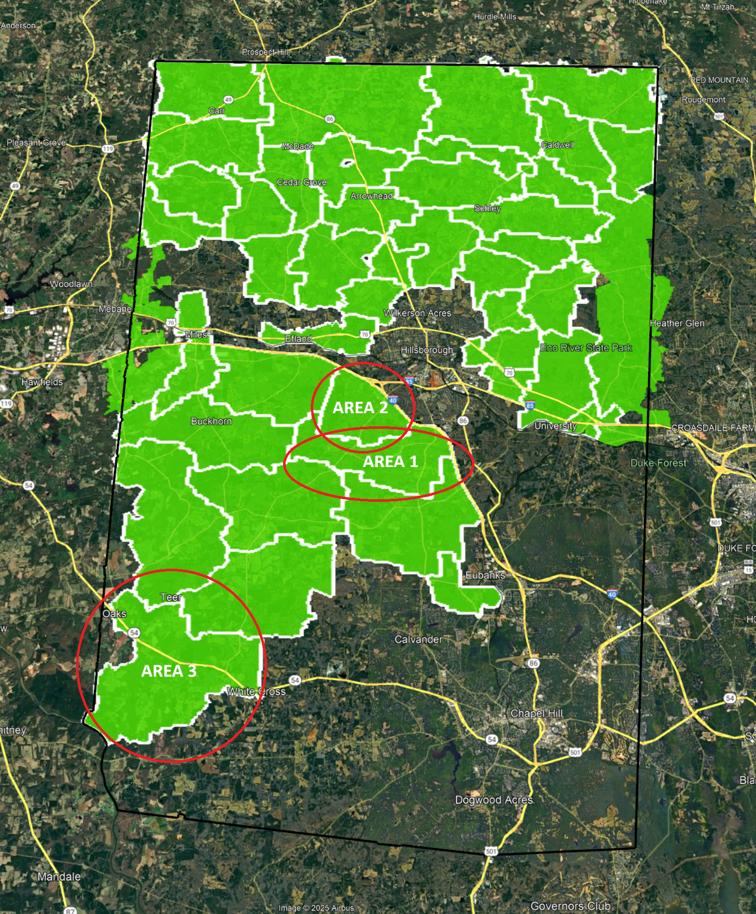Orange County completed polygons